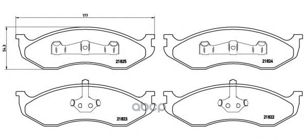Колодки Тормозные Brembo  P37004 Brembo арт. 'P37004