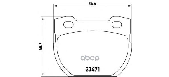 Колодки тормозные дисковые задн. LAND ROVER DEFENDER Cabrio (L316) 09/90-02/16 / LAND ROVER DEFENDER Brembo арт. p44006