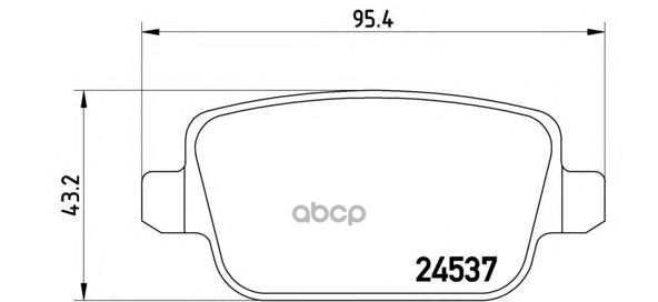 Колодки тормозные дисковые задн. LAND ROVER FREELANDER 2 (L359) 10/06-10/14 Brembo арт. p44016