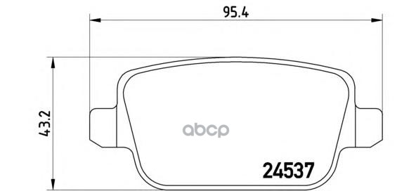 Колодки тормозные дисковые задн. LAND ROVER FREELANDER 2 (L359) 10/06-10/14 / VOLVO (CHANGAN) S80L 0 Brembo арт. p44017