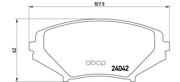 Колодки тормозные дисковые передн. MAZDA RX-8 (SE  FE) 10/03-06/12 Brembo арт. p49034
