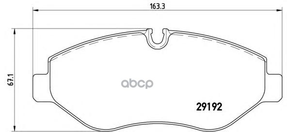 Колодки тормозные дисковые передн. MERCEDES-BENZ (FJDA) VIANO MPV 01/10-03/16 / MERCEDES-BENZ (FJDA Brembo арт. p50085