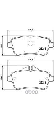 Колодки тормозные P50100 Brembo арт. P50100
