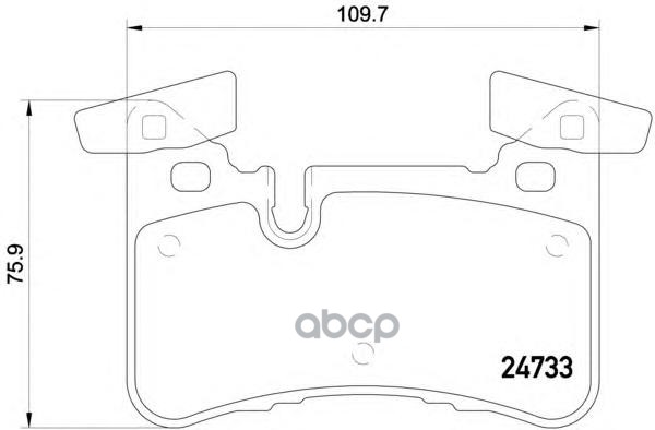 Колодки Тормозные Дисковые | Зад | Brembo арт. P50110