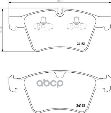 Колодки тормозные дисковые передн. MERCEDES-BENZ GL-CLASS (X164) 09/06-> / MERCEDES-BENZ M-CLASS (W Brembo арт. p50115