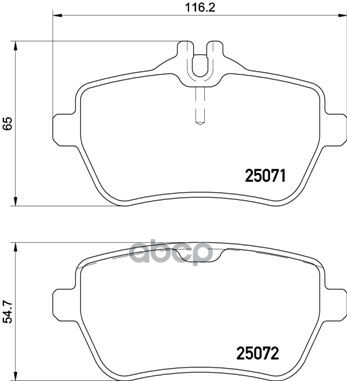 Колодки тормозные дисковые Brembo арт. P50117