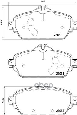 Колодки тормозные P50119 Brembo арт. P50119