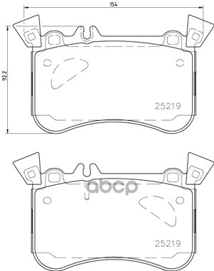 Колодки тормозные дисковые передн. MERCEDES-BENZ A-CLASS (W176) 06/12-> / MERCEDES-BENZ CLA Coupe ( Brembo арт. p50121