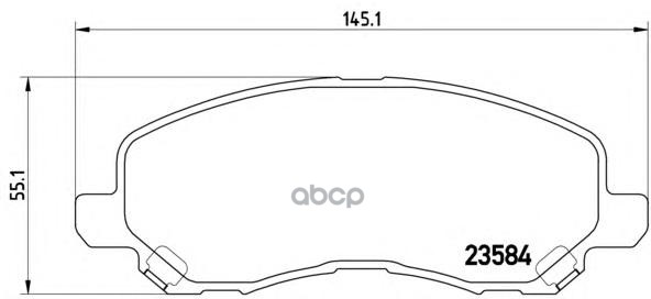 Колодки тормозные P54030 Brembo арт. P54030