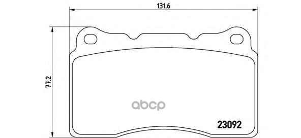 Колодки тормозные дисковые передн. MITSUBISHI LANCER VII (CS_A  CT_A) 03/00-08/13 / RENAULT MEGANE Brembo арт. p54040