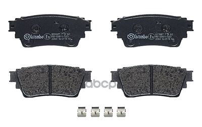 Колодки тормозные дисковые задн. MITSUBISHI ECLIPSE CROSS (GK_) 10/17-> / MITSUBISHI OUTLANDER III ( Brembo арт. p54063
