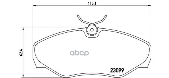 Колодки тормозные дисковые передн. NISSAN PRIMASTAR Box (X83) 09/02-> / NISSAN PRIMASTAR Bus (X83) Brembo арт. p56061