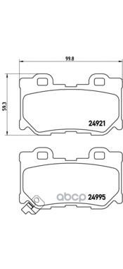 Колодки тормозные P56095 Brembo арт. P56095