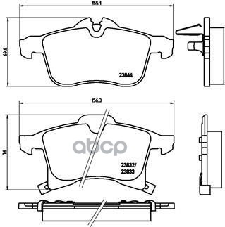 Колодки тормозные дисковые передн. серии Brembo Xtra CHEVROLET MERIVA 02/02-07/12 / CHEVROLET VIVA 0 Brembo арт. p59045x