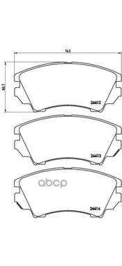 Колодки тормозные P59055 Brembo арт. P59055