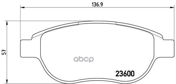 Колодки Тормозные Дисковые Xtra | Перед | Brembo арт. P61068X