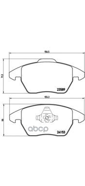 Колодки тормозные дисковые передн. CITROEN C4 Coupe (LA_) 11/04-07/11 / CITROEN C4 I (LC_) 11/04-07 Brembo арт. p61076