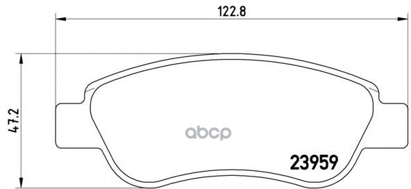 Колодки Тормозные Дисковые К-Т, Citroen C1 (Pm, Pn) 06/05-09/14 / Citroen C1 Ii (Pa, Ps) 04/14- / Peugeot 107 06/05- / Peugeo...