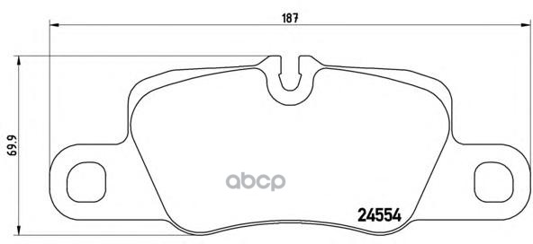 Колодки тормозные дисковые PANAMERA 970/971 09 P65020 Brembo арт. P65020