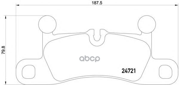 Колодки тормозные дисковые зад Brembo арт. P65027