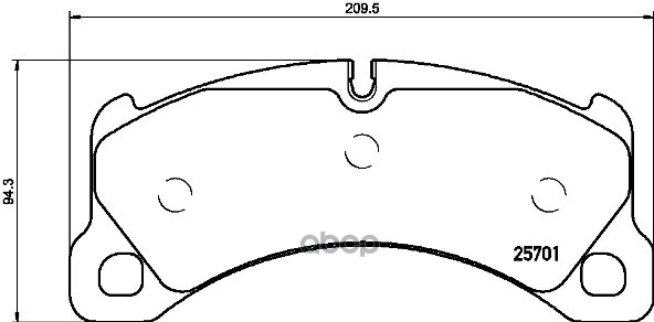Колодки тормозные дисковые перед Brembo арт. P65033