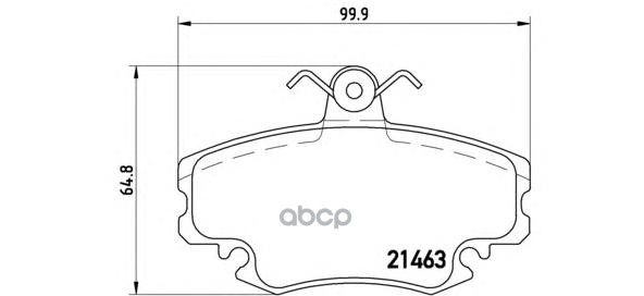 Колодки тормозные дисковые перед Brembo арт. P68008