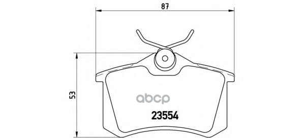 Колодки тормозные дисковые задн. NISSAN NOTE (E11  NE11) 01/05-06/12 / RENAULT AVANTIME (DE0_) 09/01 Brembo арт. p68024