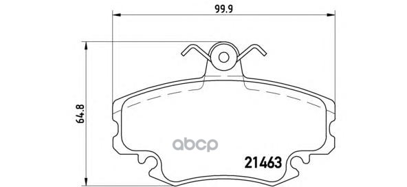 Колодки тормозные дисковые перед Brembo арт. P68038