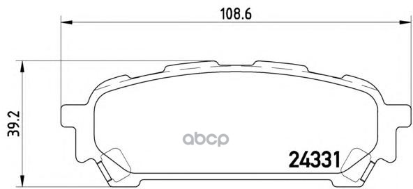 Колодки Задние Subaru Impreza 2.0 Wrx Turbo 12/02-> Brembo P78014 Brembo арт. P78014