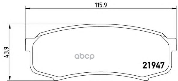 Колодки тормозные P83024 Brembo арт. P83024