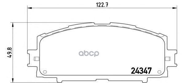 Колодки тормозные дисковые передн. DAIHATSU CHARADE 05/11-> / TOYOTA (GAC) YARIS 01/08-12/13 / TOYO Brembo арт. p83086