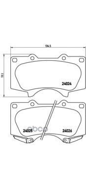 Колодки тормозные P83102 Brembo арт. P83102