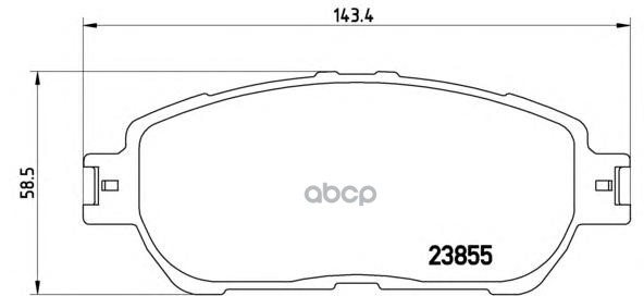 Колодки тормозные P83105 Brembo арт. P83105