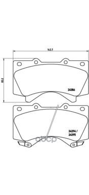 Колодки тормозные P83107 Brembo арт. P83107