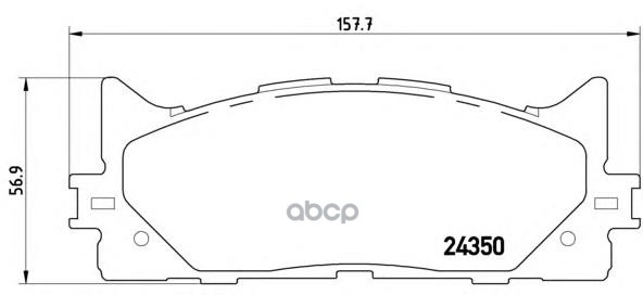 Колодки тормозные P83117 Brembo арт. P83117