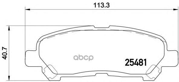 Колодки тормозные дисковые зад Brembo арт. P83138