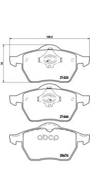 Колодки Тормозные Дисковые | Перед | Brembo арт. P85036