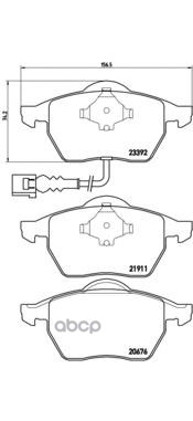 Колодки тормозные BREMBO P85045 Brembo арт. P85045