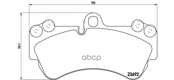 Колодки Тормозные Дисковые | Перед | Brembo арт. P85069