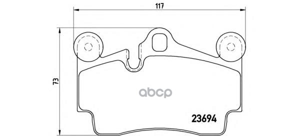 Колодки тормозные P85070 Brembo арт. P85070