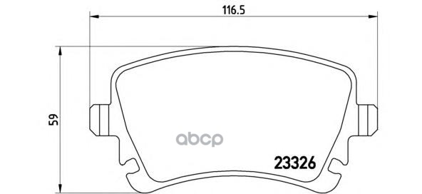 Колодки тормозные дисковые задн. VW MULTIVAN V (7HM  7HN  7HF  7EF  7EM  7EN) 04/03-08/15 / VW MULTI Brembo арт. p85083
