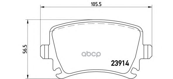Колодки тормозные дисковые зад Brembo арт. P85095