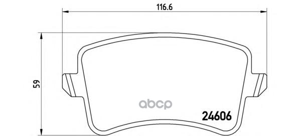 Колодки тормозные дисковые задн. AUDI A4 (8K2  B8) 08/07-12/15 / AUDI A4 Allroad (8KH  B8) 04/09-05/ Brembo арт. p85099