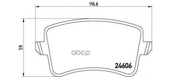 Колодки тормозные дисковые перед Brembo арт. P85100