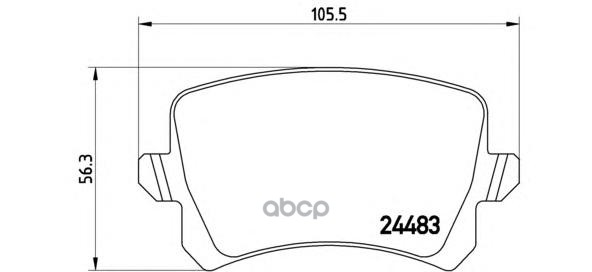 Колодки тормозные дисковые задн. AUDI Q3 (8UB  8UG) 06/11-> / SEAT ALHAMBRA (710  711) 06/10-> / SKO Brembo арт. p85109