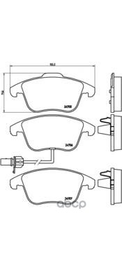 Колодки тормозные P85113 Brembo арт. P85113