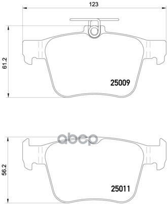 Колодки тормозные дисковые задн. серии Brembo Xtra AUDI (FAW) A3 (85S  85M) 09/14-> / AUDI (FAW) A3 Brembo арт. p85124x