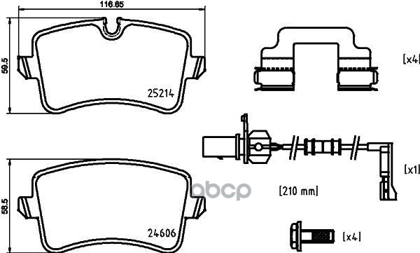 Колодки тормозные P85150 Brembo арт. P85150