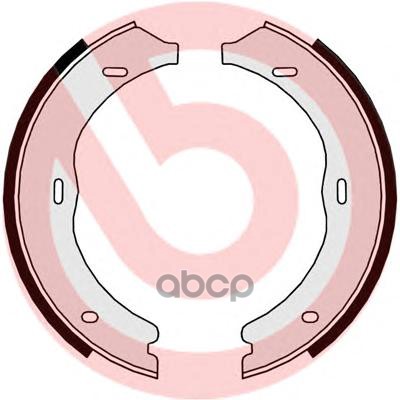 Тормозные колодки барабанные, комплект Brembo арт. S50524