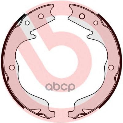 Колодки тормозные барабанные (Сзади) Mitsubishi Lancer 07-17 / Outlander 05-12 Brembo арт. S61542